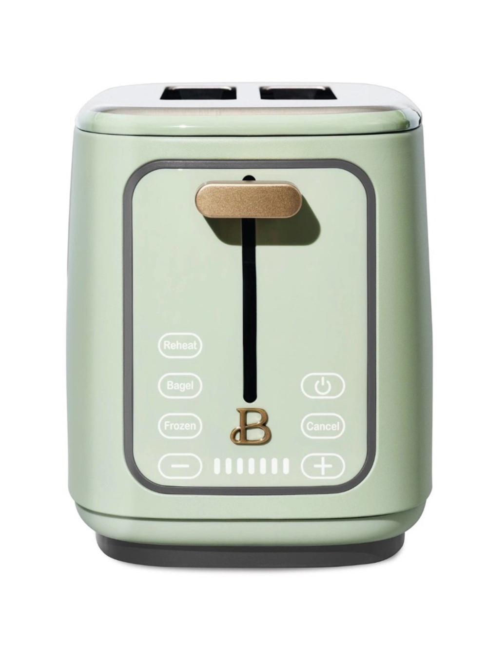 New Beautiful 2 Slot Toaster with Touch-Activated Display | Sage Green.